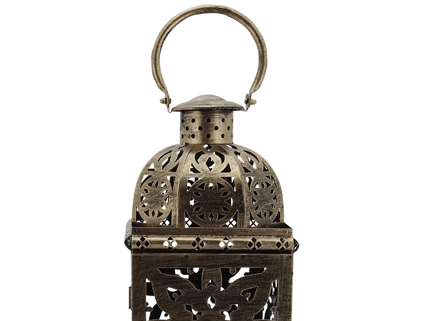 Lot De 2 Lanternes Marocaines Métal Doré Pour extérieur Et intérieur