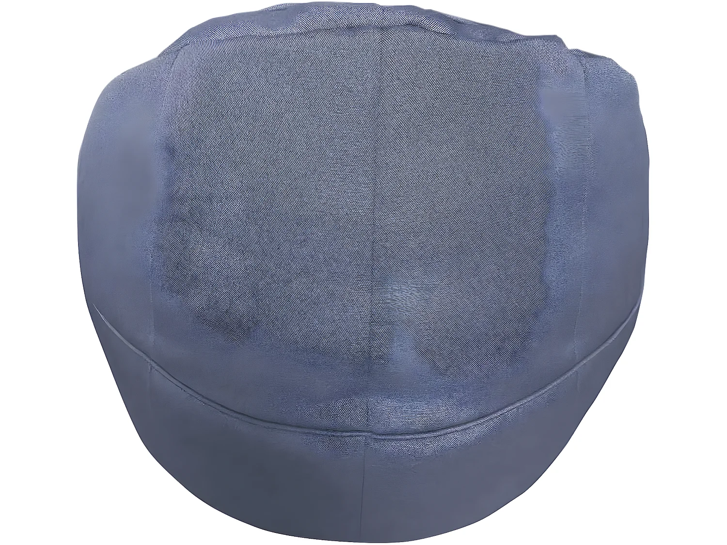 Housse Pouf Canapé Vide Bleu Polyester Fermeture Éclair 70x75x75