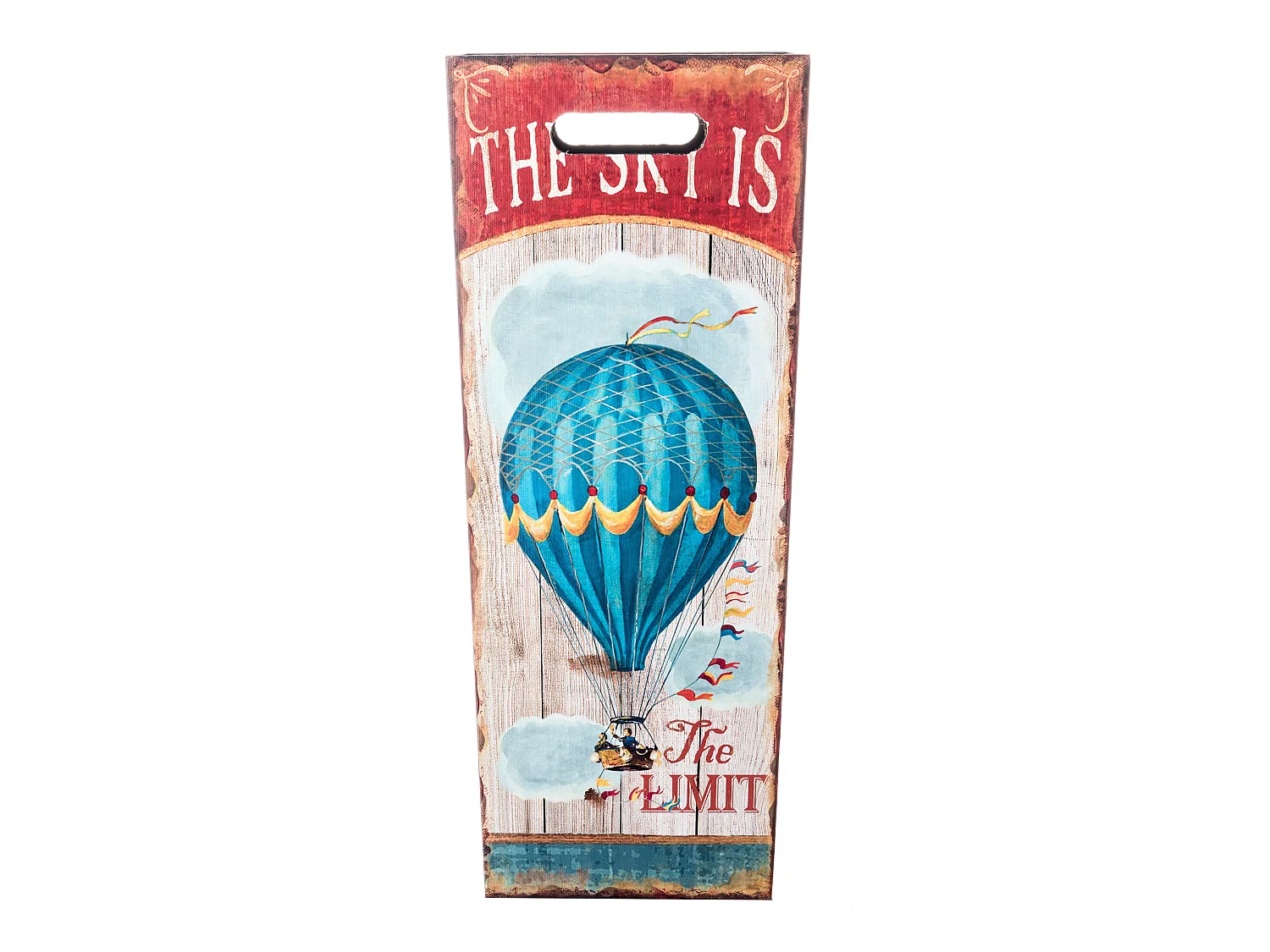 Portaombrello Ombrello Canvas Mdf Bianco Rosso Azzurro 50x21x21