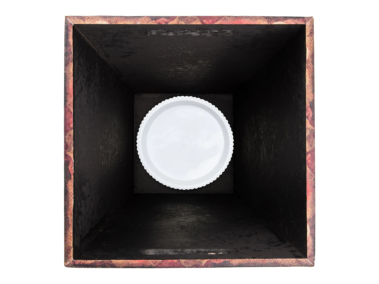 Portaombrello Ombrello Canvas Mdf Bianco Rosso Azzurro 50x21x21