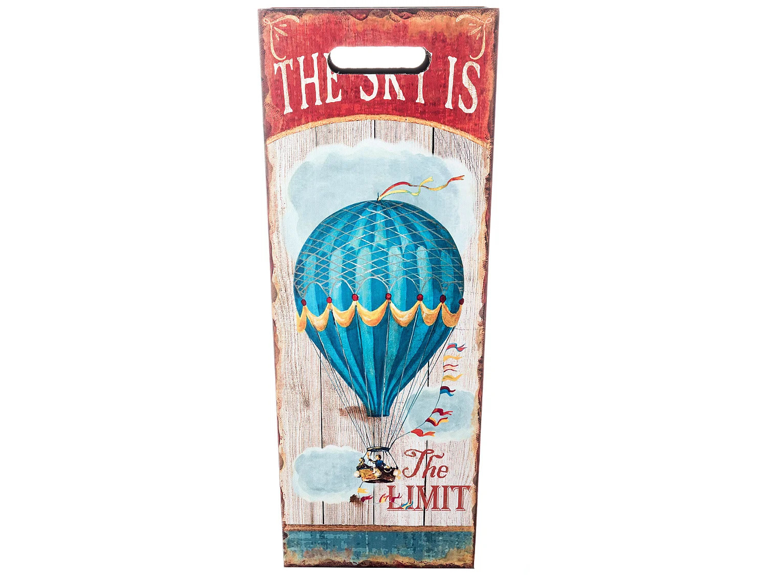 Portaombrello Ombrello Canvas Mdf Bianco Rosso Azzurro 50x21x21