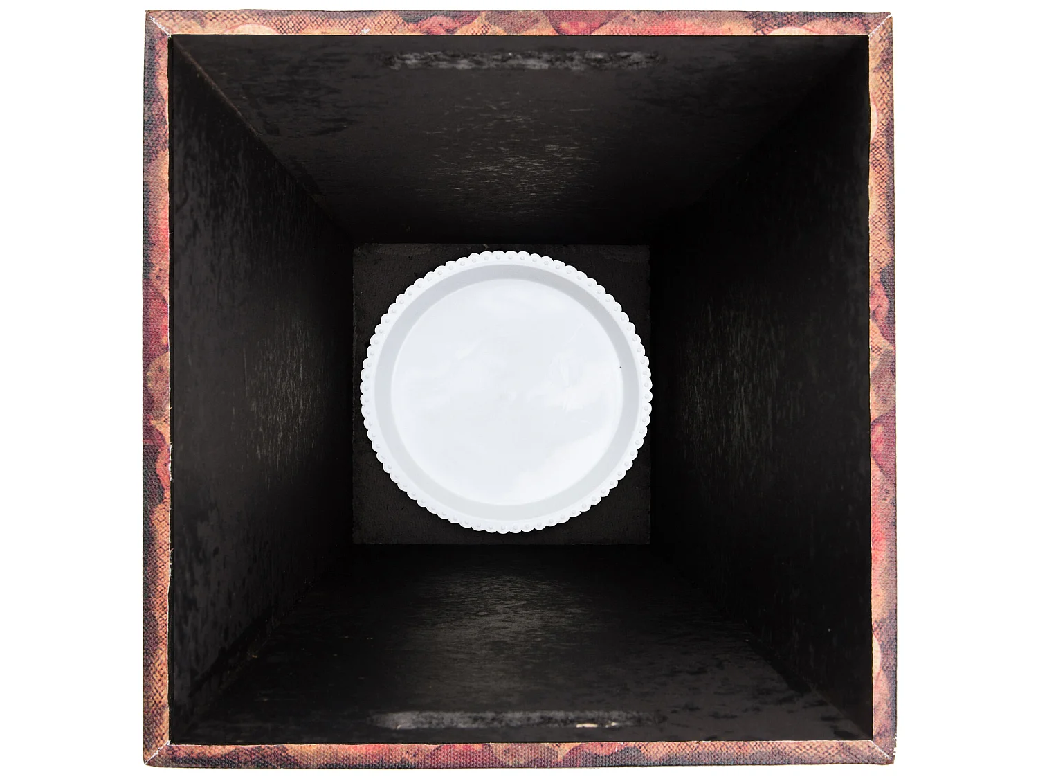 Portaombrello Ombrello Canvas Mdf Bianco Rosso Azzurro 50x21x21