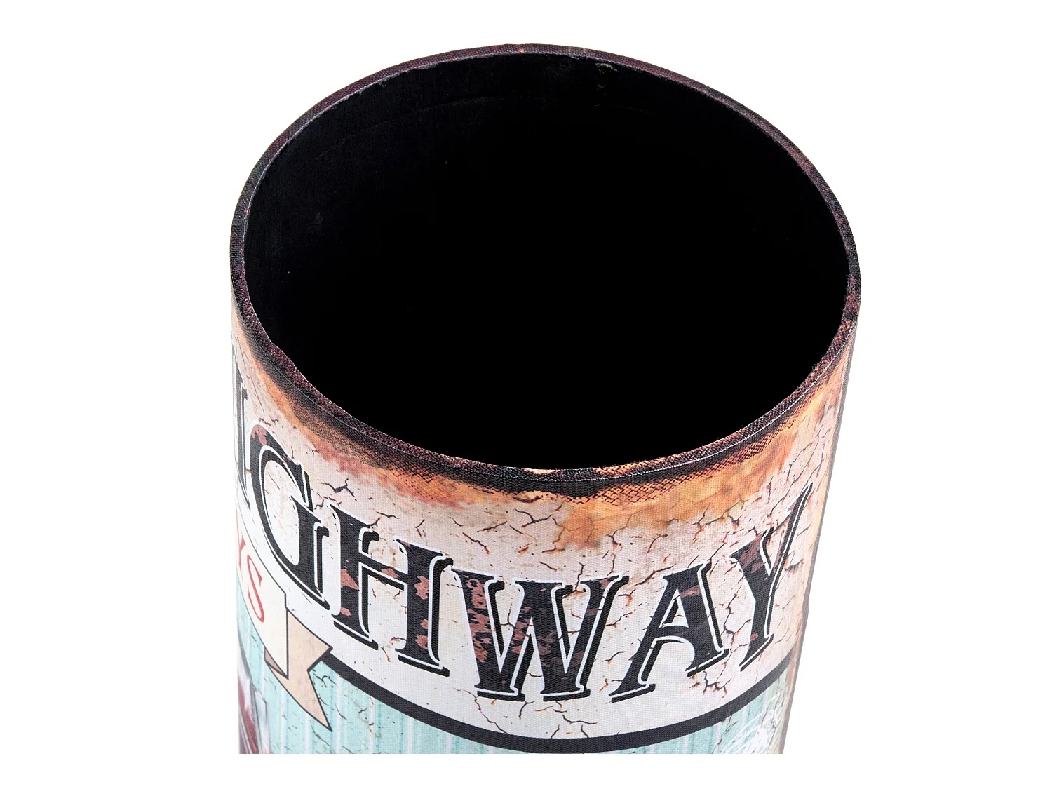 Portaombrelli Ombrelli Mdf Tessuto Rosso Giallo Celeste 49x20x20