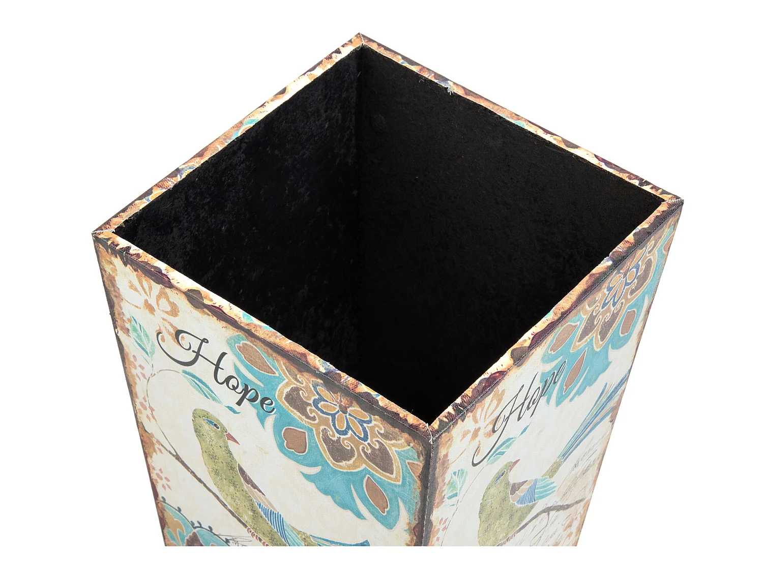 Cestino Gettacarte Pattumiera Bagno Mdf Canvas Bianco 26x20x20