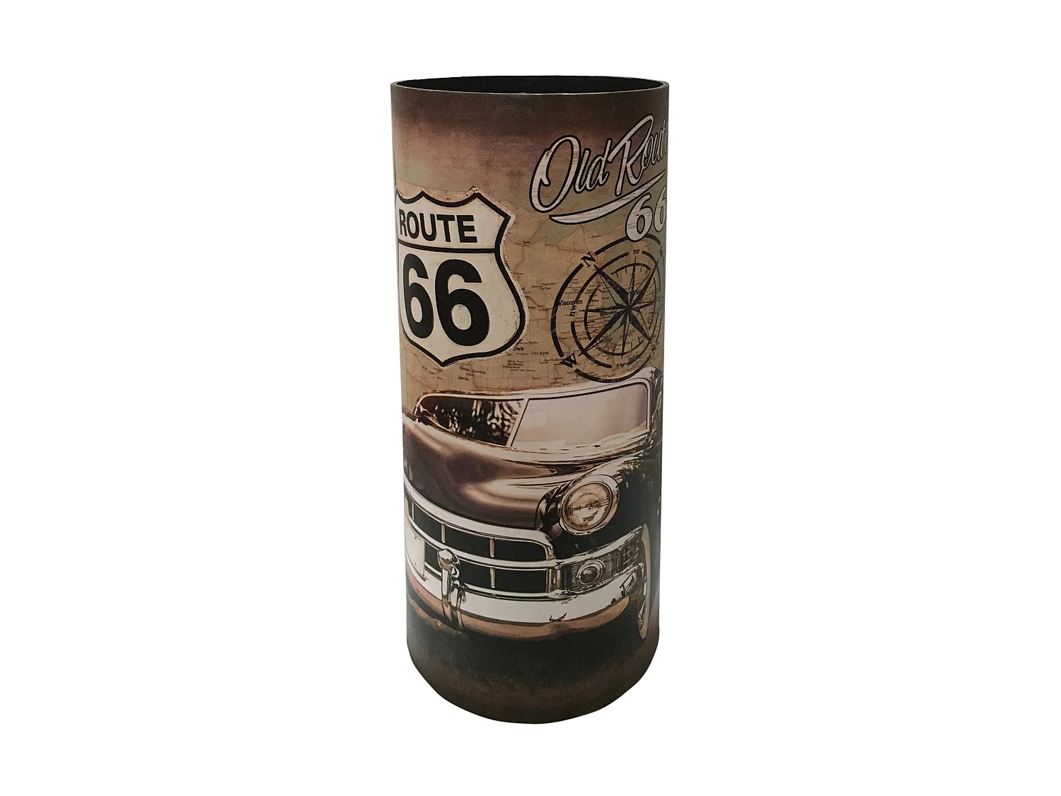 Portaombrelli Portabastoni Mdf Canvas Marrone Ingresso 50x20x20