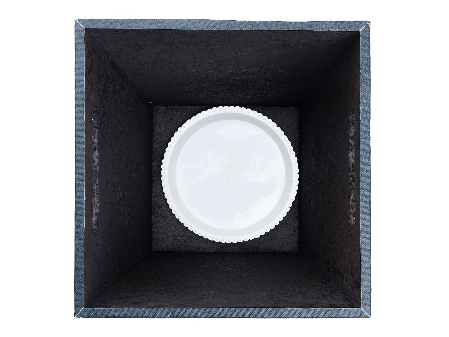 Portaombrello Grigio Scuro Mdf Canvas Retro Manici 37x20x20