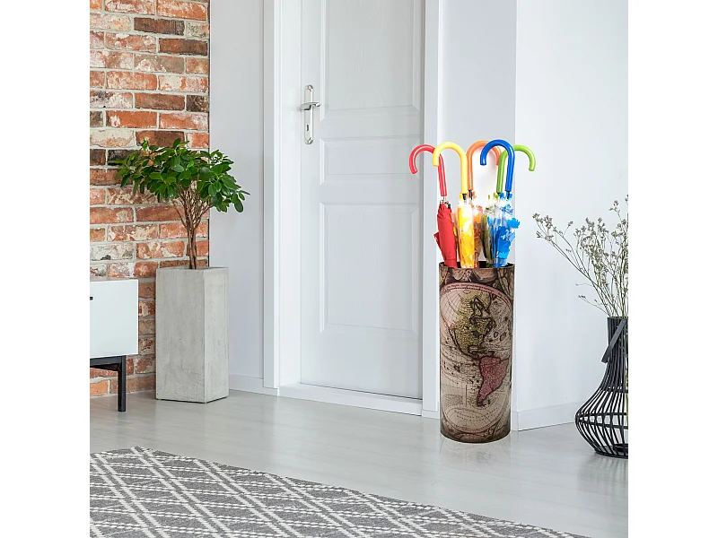 Portaombrello Ombrelli Mdf Retro Da Interno Ingresso 54x23x23