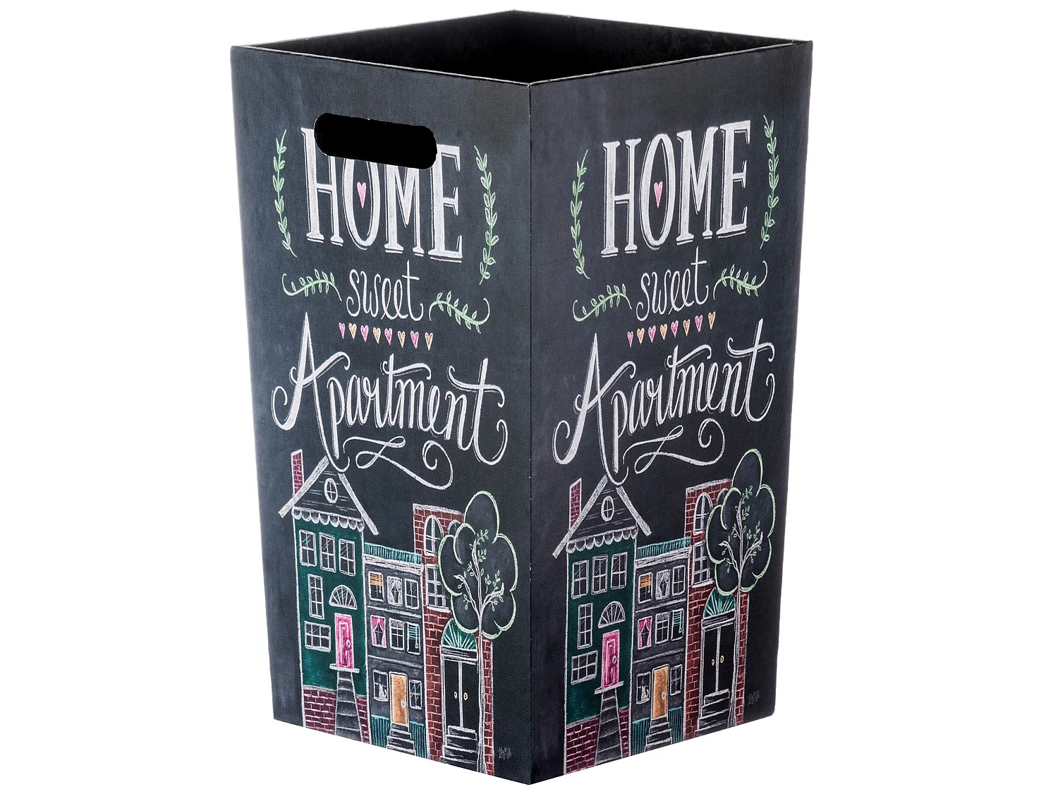 Porta Ombrelli Mdf Canvas Grigio Vintage Salvagoccia 40x24x24