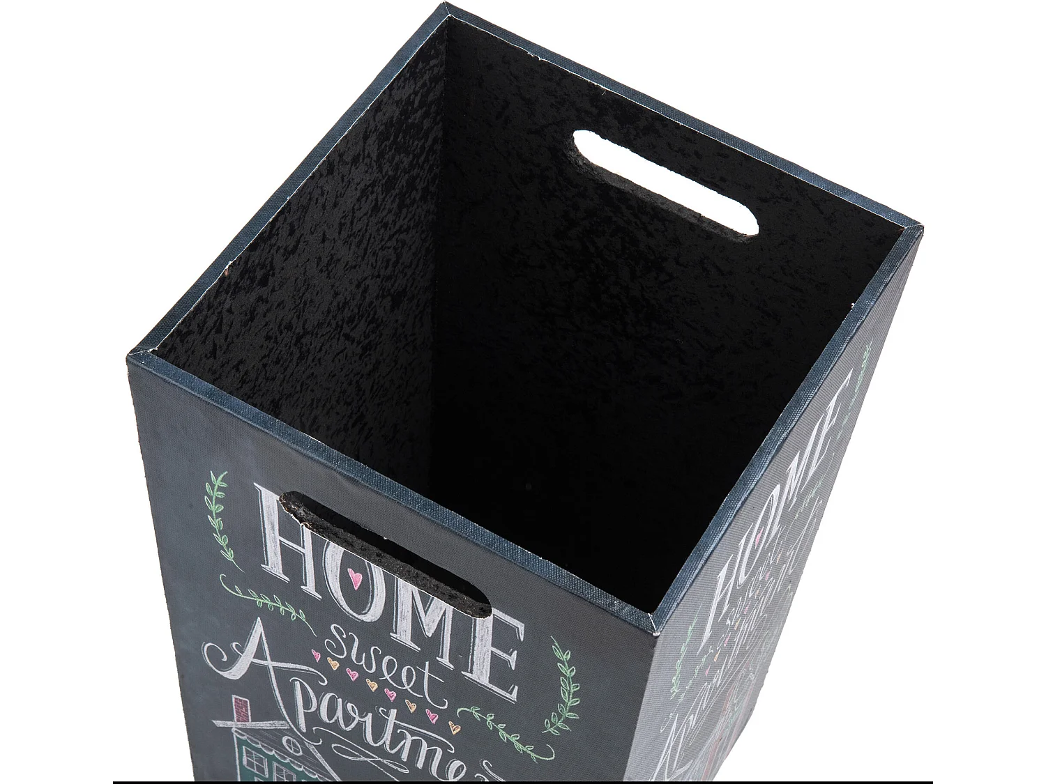 Porta Ombrelli Mdf Canvas Grigio Vintage Salvagoccia 40x24x24