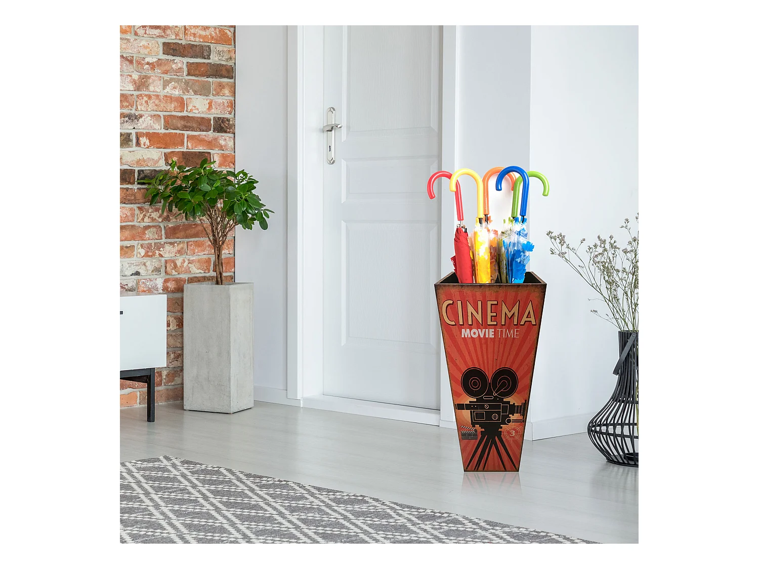 Paragüero Mdf Bastón Idea Regalo Moderno 50x20x20