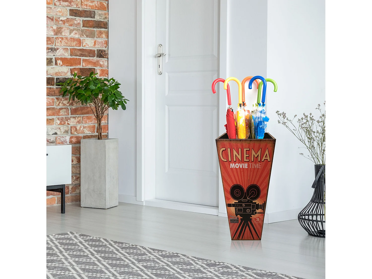 Paragüero Mdf Bastón Idea Regalo Moderno 50x20x20