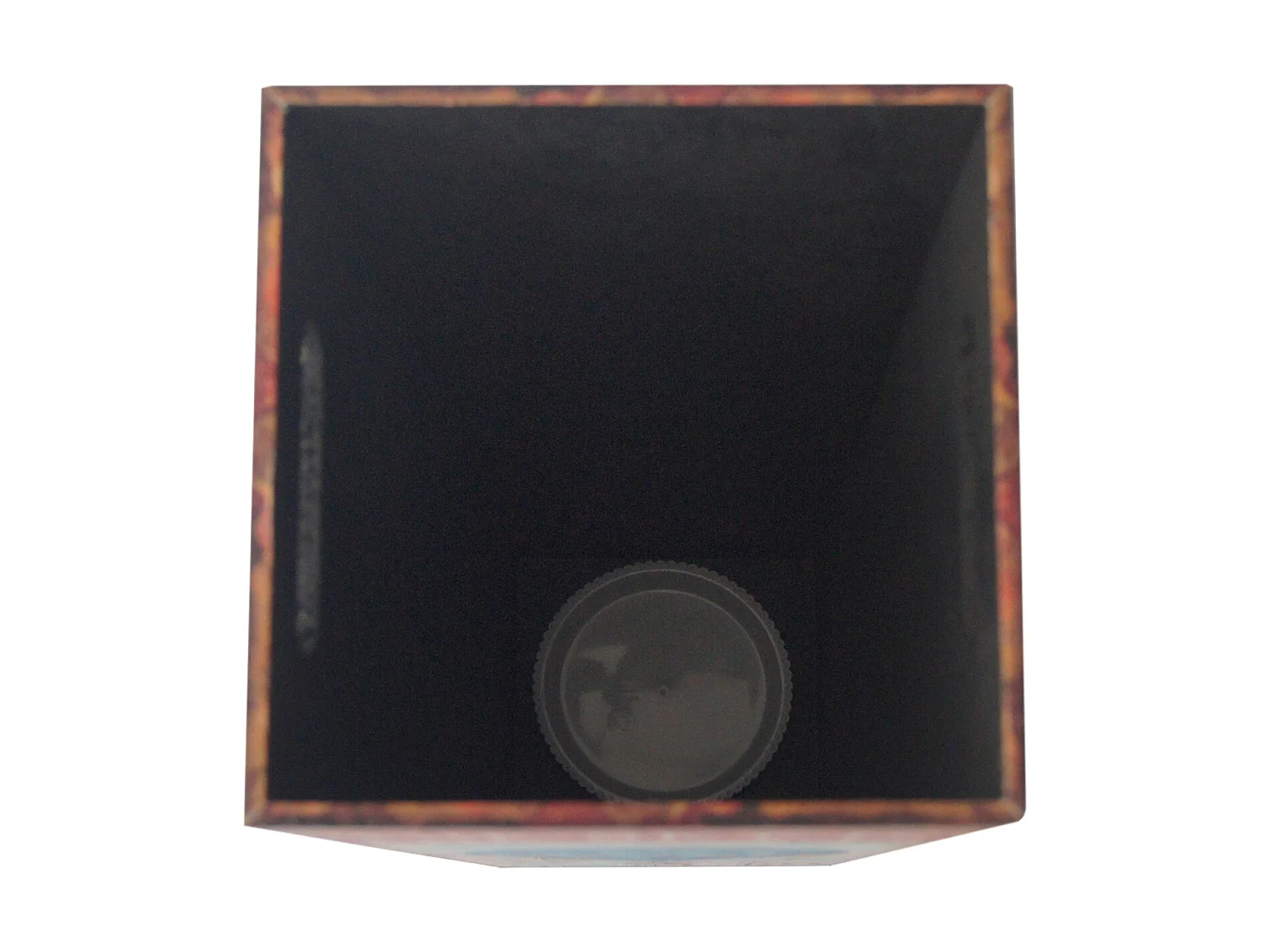 Suporte de Guarda-chuva quadrado Lona Castanha Mdf Bege Entrada 50x20x20