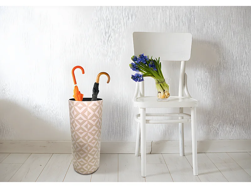 Suporte para guarda-chuva Mdf Lona Moderna Branca 50x20x20