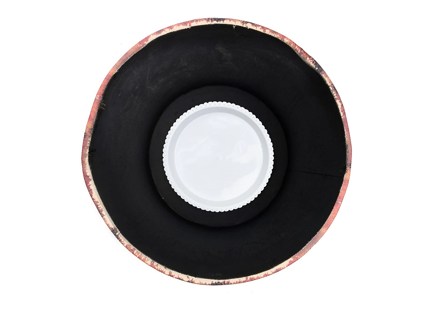 Portaombrelli Porta Ombrelli Canvas Beige Tondo Retro 49x20x20