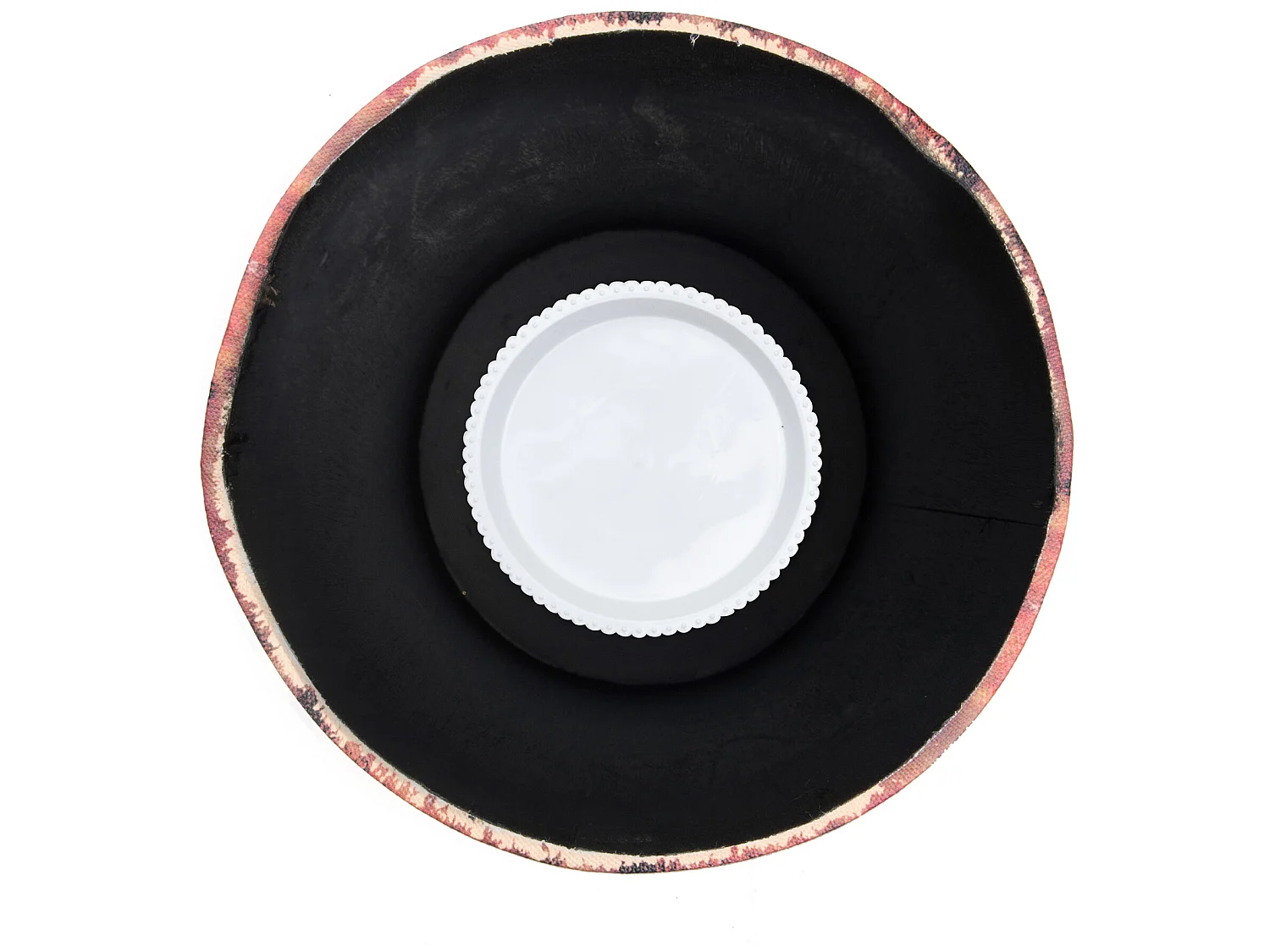 Portaombrelli Porta Ombrelli Canvas Beige Tondo Retro 49x20x20