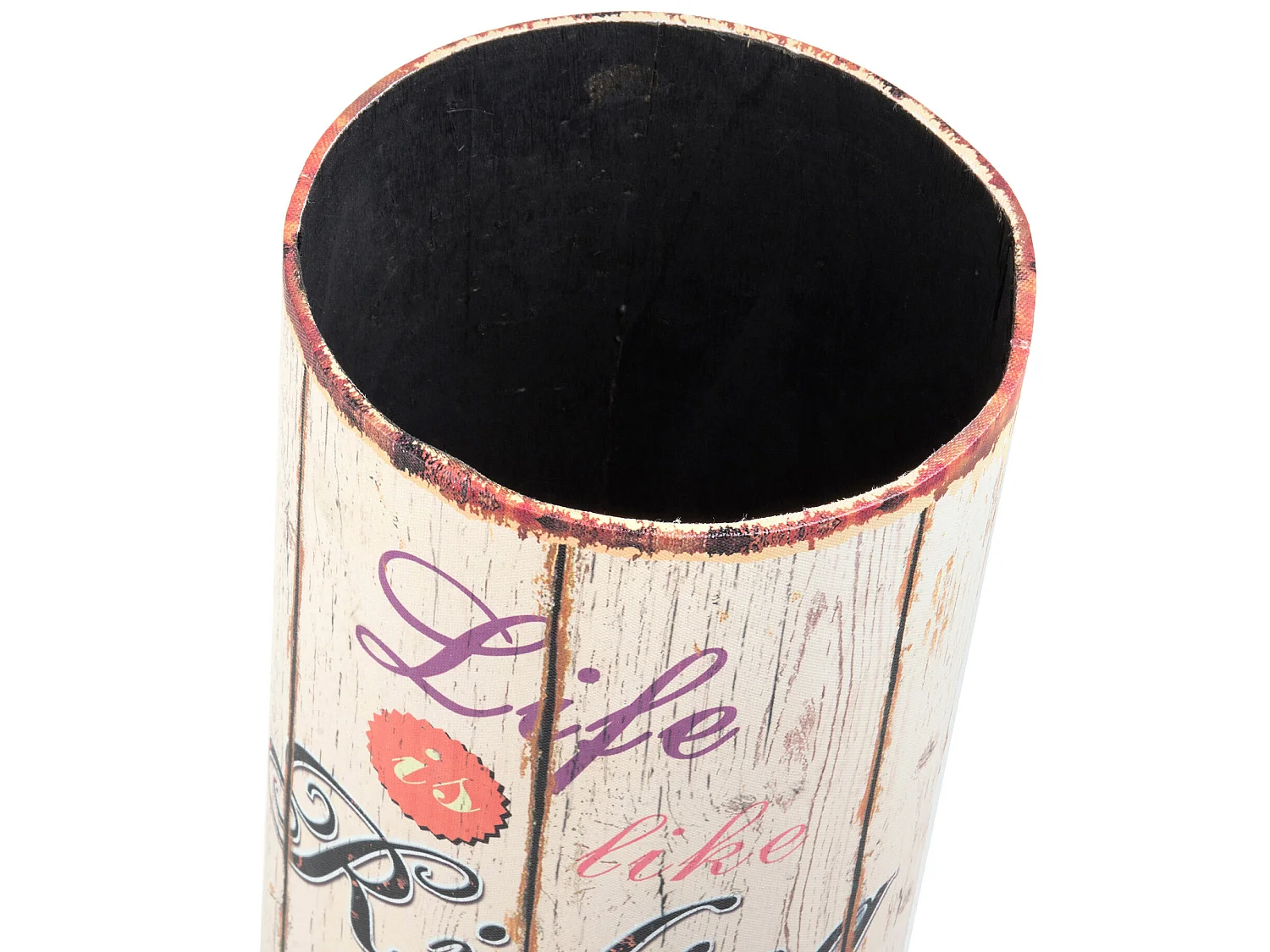 Portaombrelli Porta Ombrelli Canvas Beige Tondo Retro 49x20x20