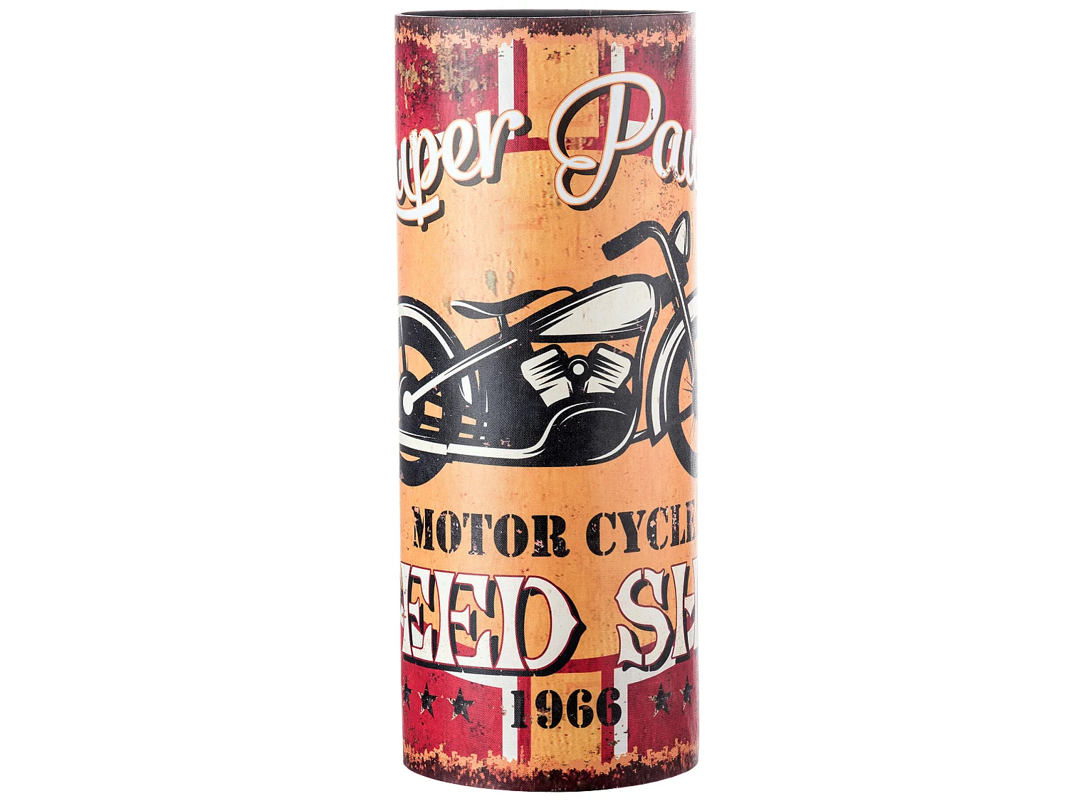 Ombrelli Portaombrello Canvas Mdf Giallo Motorcycle 49x20x20