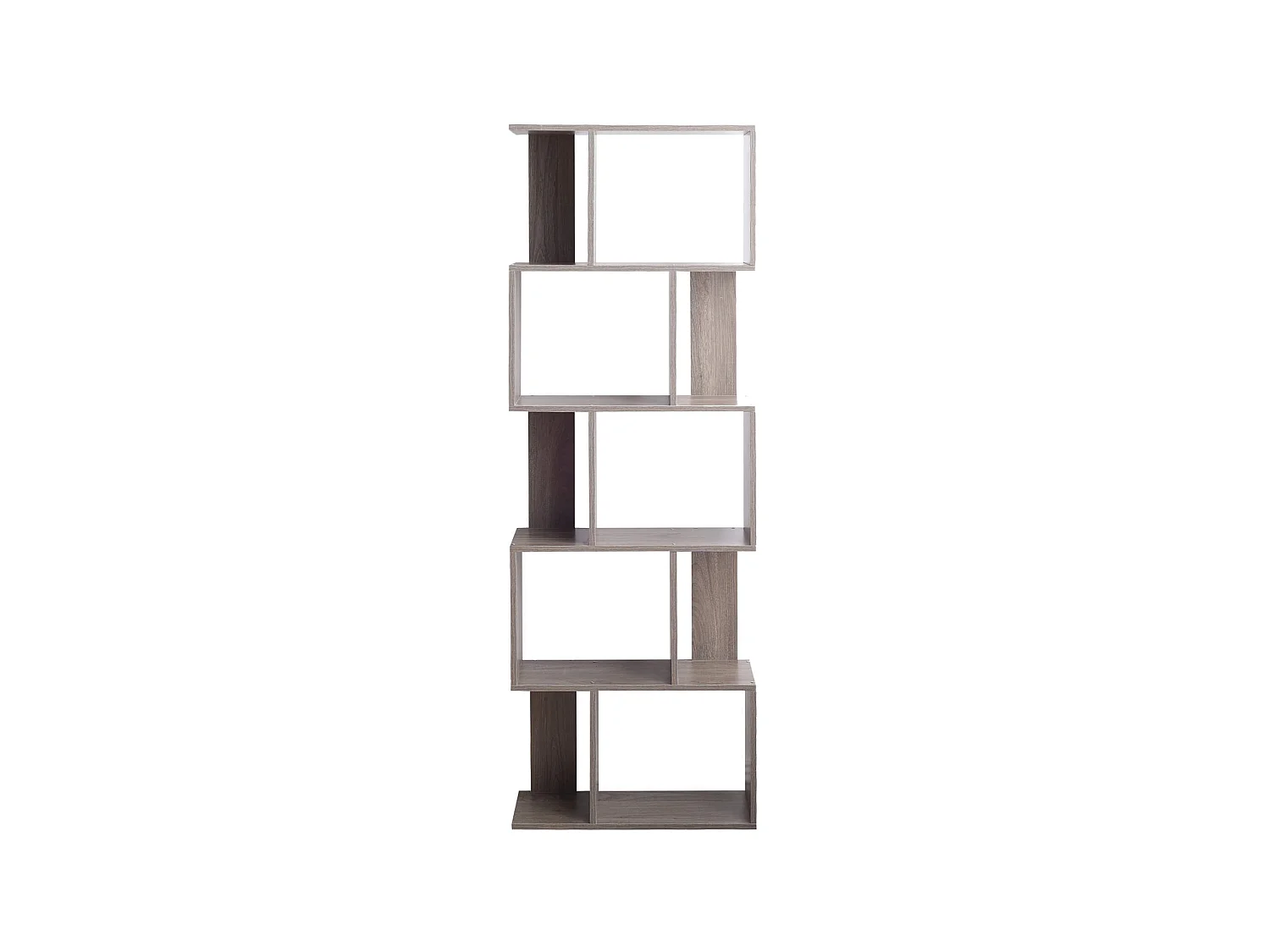 Scaffale Libreria Grigio Sbiancato Mdf Urban Soggiorno 169x60x24