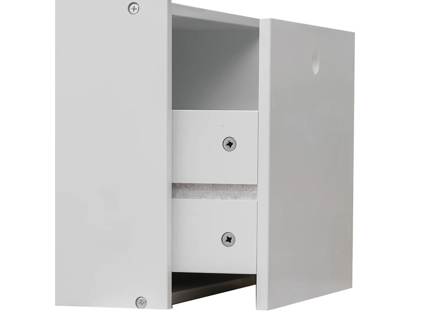 Etagere etroite pour enfants 4 Etageres 1 Tiroir en Bois blanc