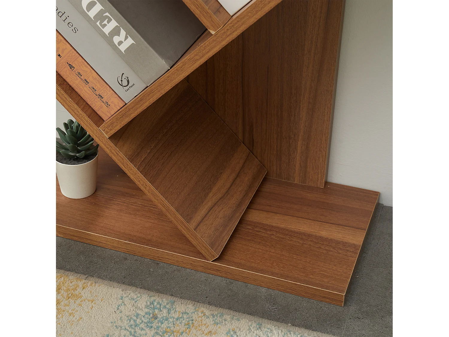 Scaffale Libreria 10 Mensole Legno Marrone Moderno 160x44,5x22