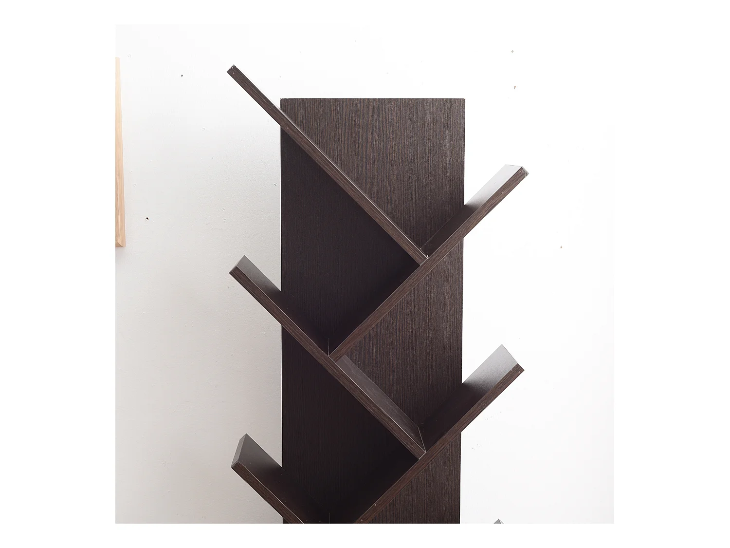 Libreria Scaffale 10 Ripiani Marrone Wenge Legno 160x44,5x22