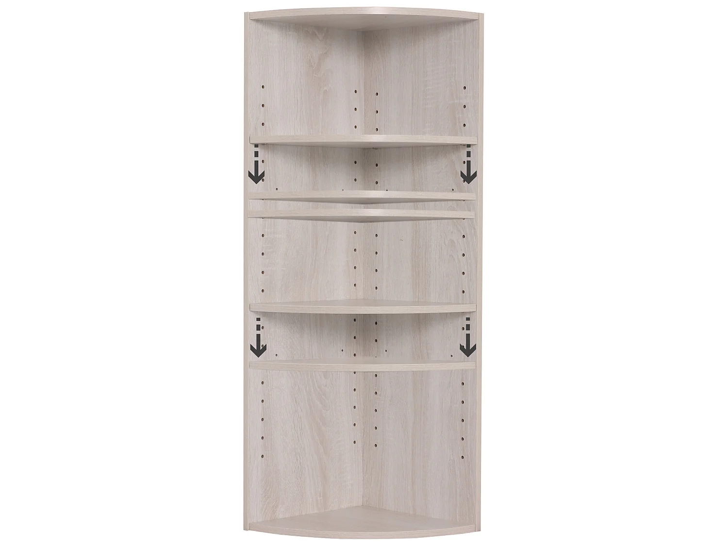 Estante 3 Prateleiras Modulares Madeira de aglomerado cinzento 3 Prateleiras modulares