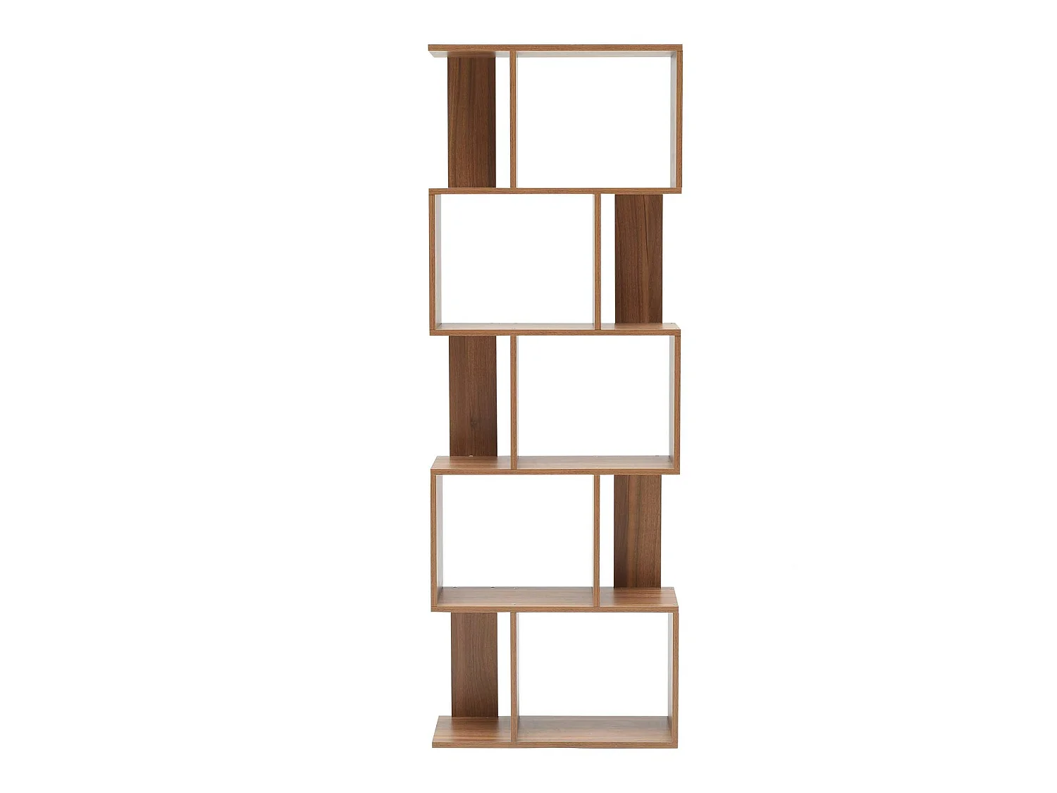 Bibliothèque Etagère 5 Etagères Marron Moderne Bois 172,5x60x24,5