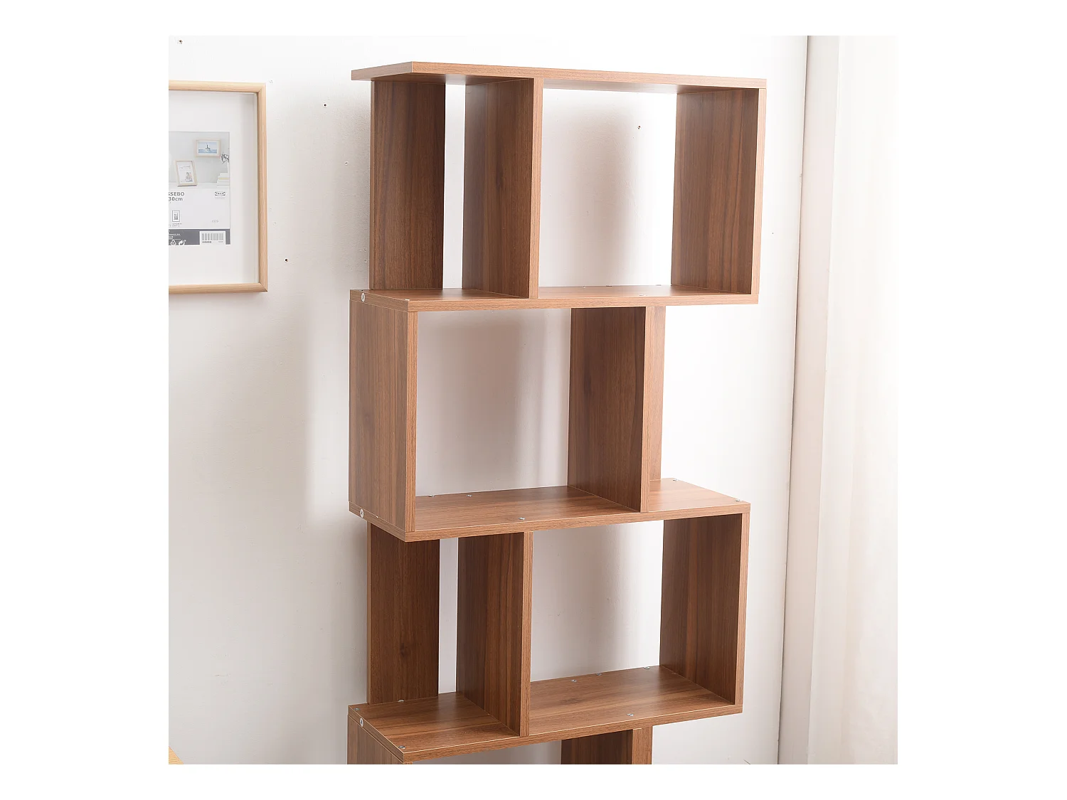 Bibliothèque Etagère 5 Etagères Marron Moderne Bois 172,5x60x24,5