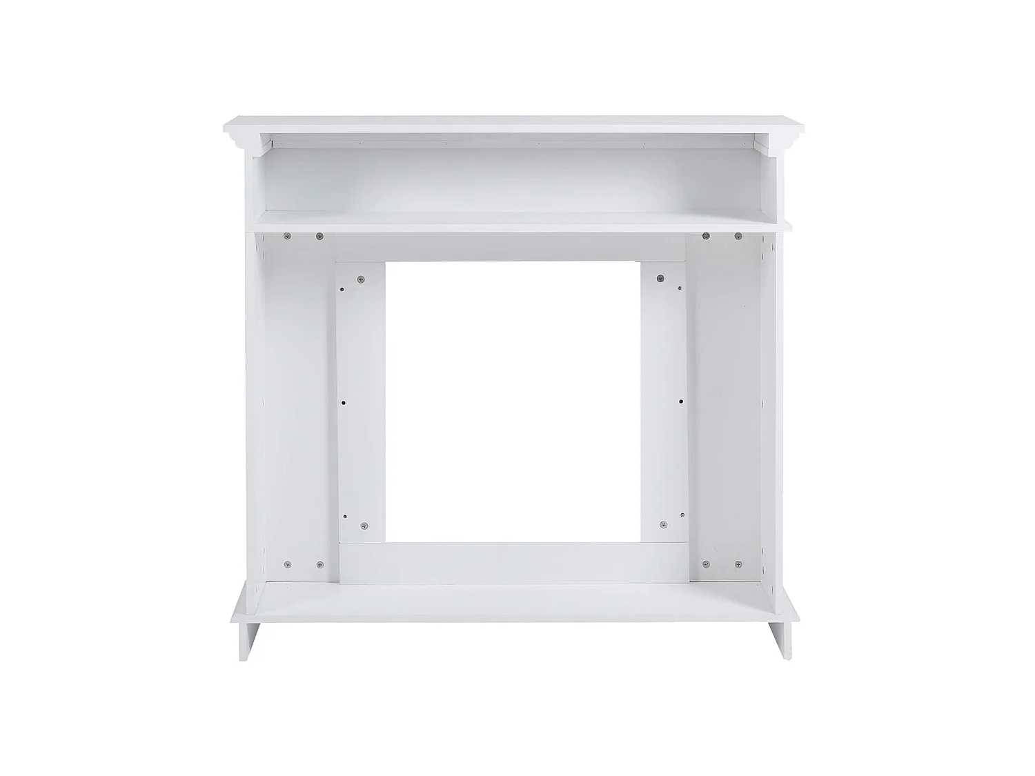 Marco Chiminea Decorativa Madera Blanco Retro 100x109x26