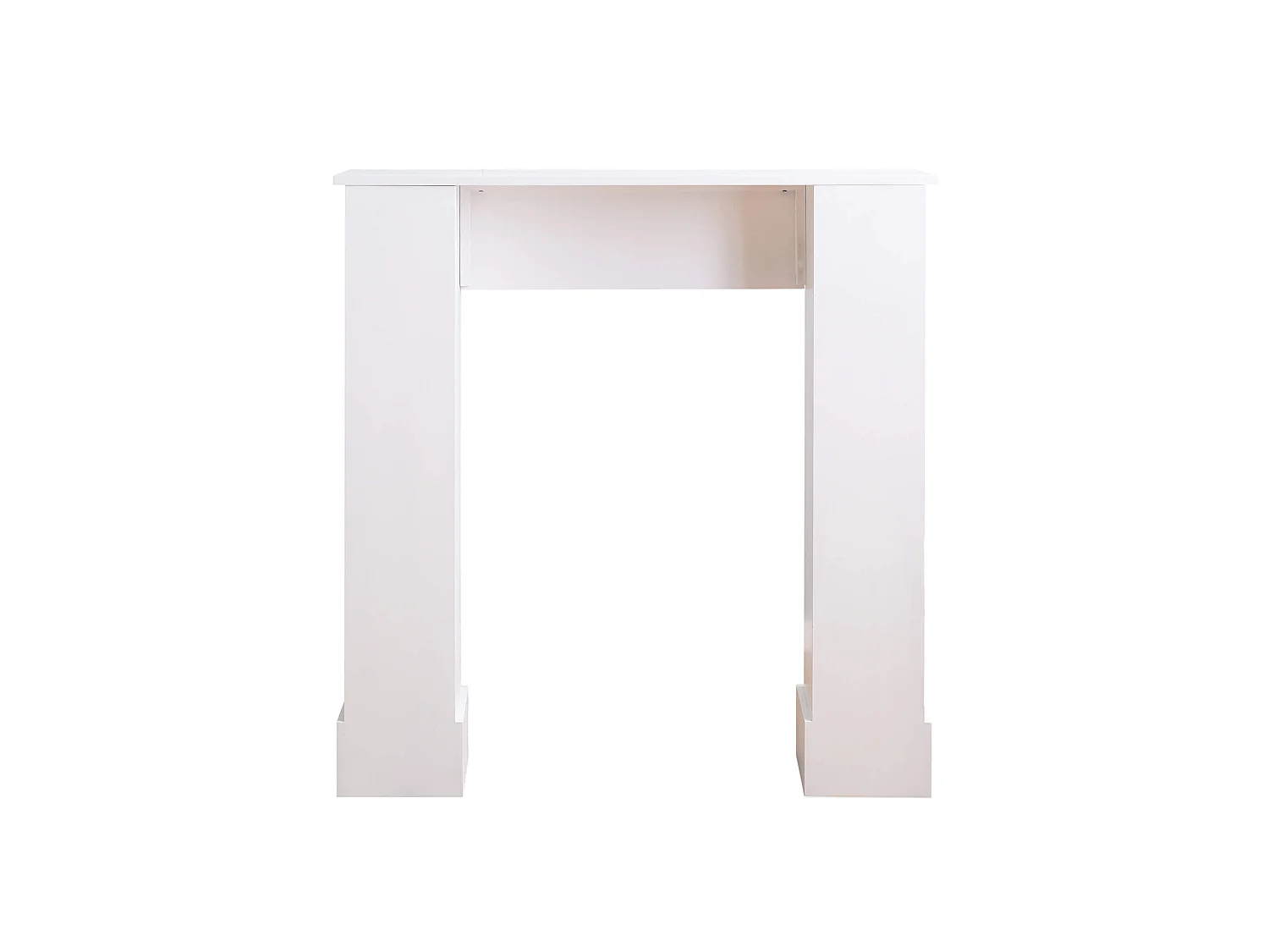 Cornice Camino Bianco Decorazione Floreale Classico 92x93x22,5