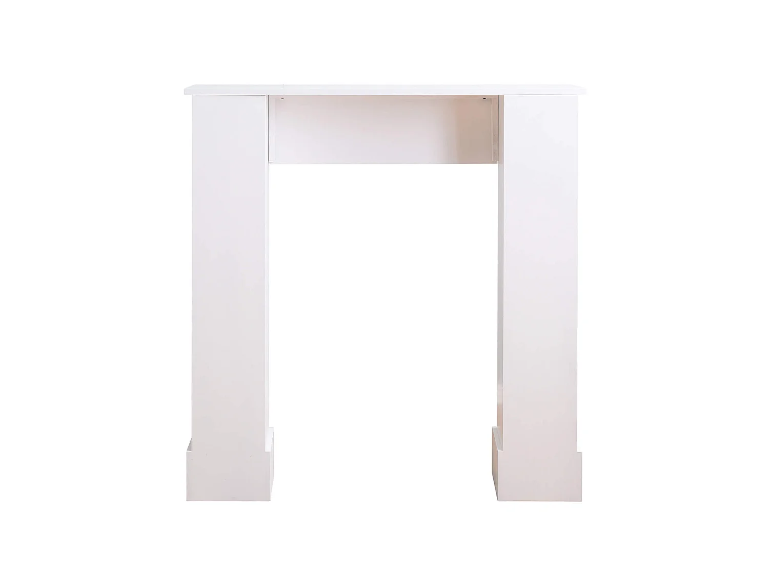 Cornice Camino Bianco Decorazione Floreale Classico 92x93x22,5