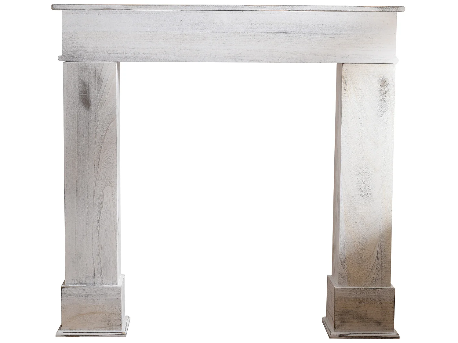 Cornice Decorativa Caminetto Legno Bianco Classico 99x104x21