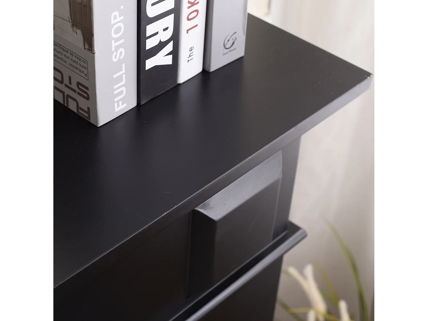 Cadre Decoratif Cheminée Decorative Bois Noir 100x109x26