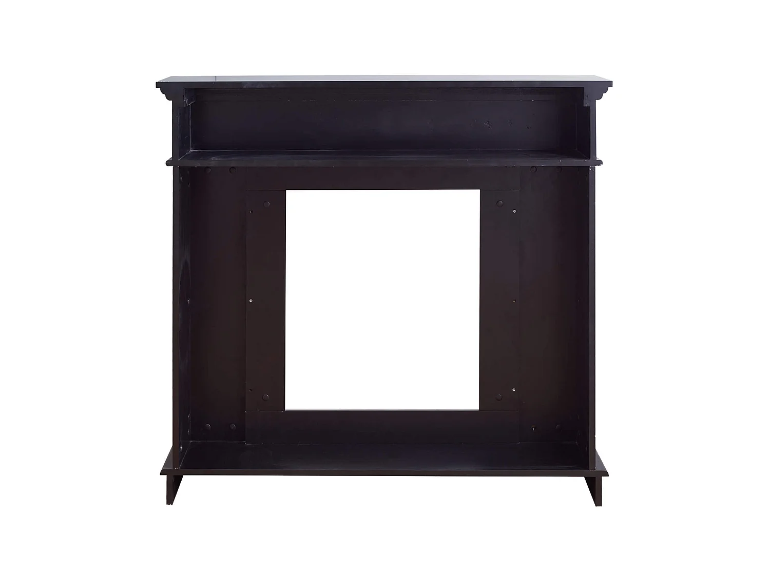 Cadre Decoratif Cheminée Decorative Bois Noir 100x109x26