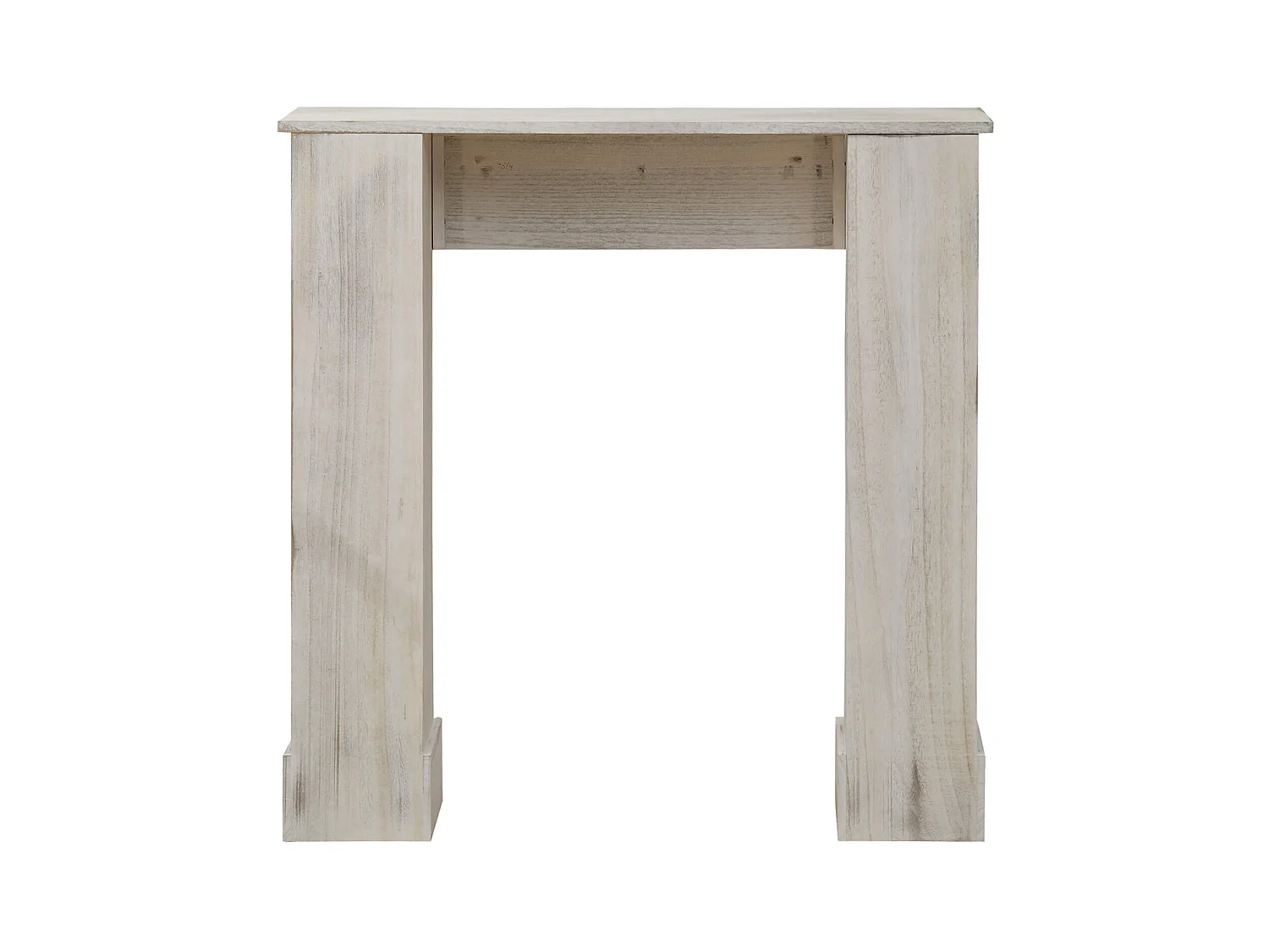 Manteau Cheminée Décorative Bois Gris Retro 98,5x96,5x22,5