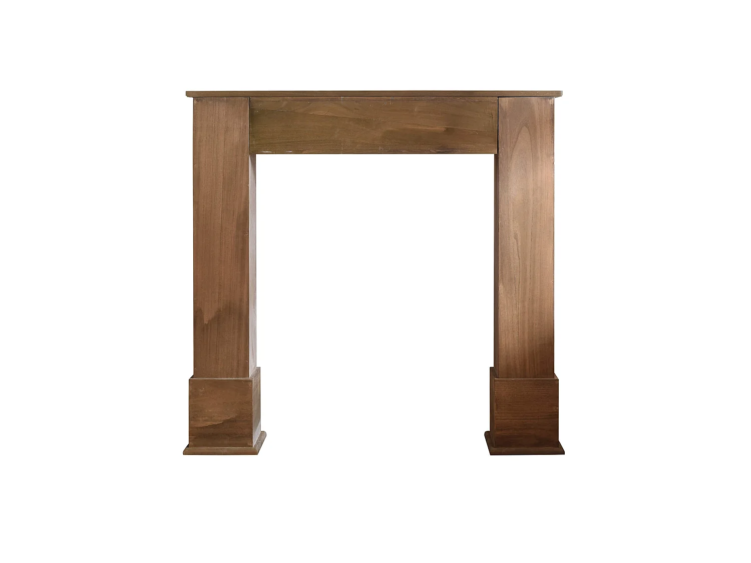 Decorazione Camino Caminetto Legno Marrone Shabby 100x105x21