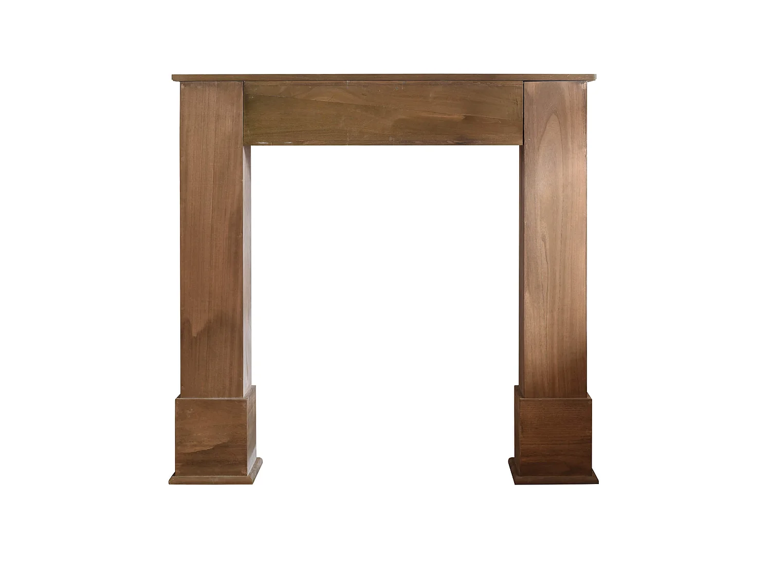 Decorazione Camino Caminetto Legno Marrone Shabby 100x105x21