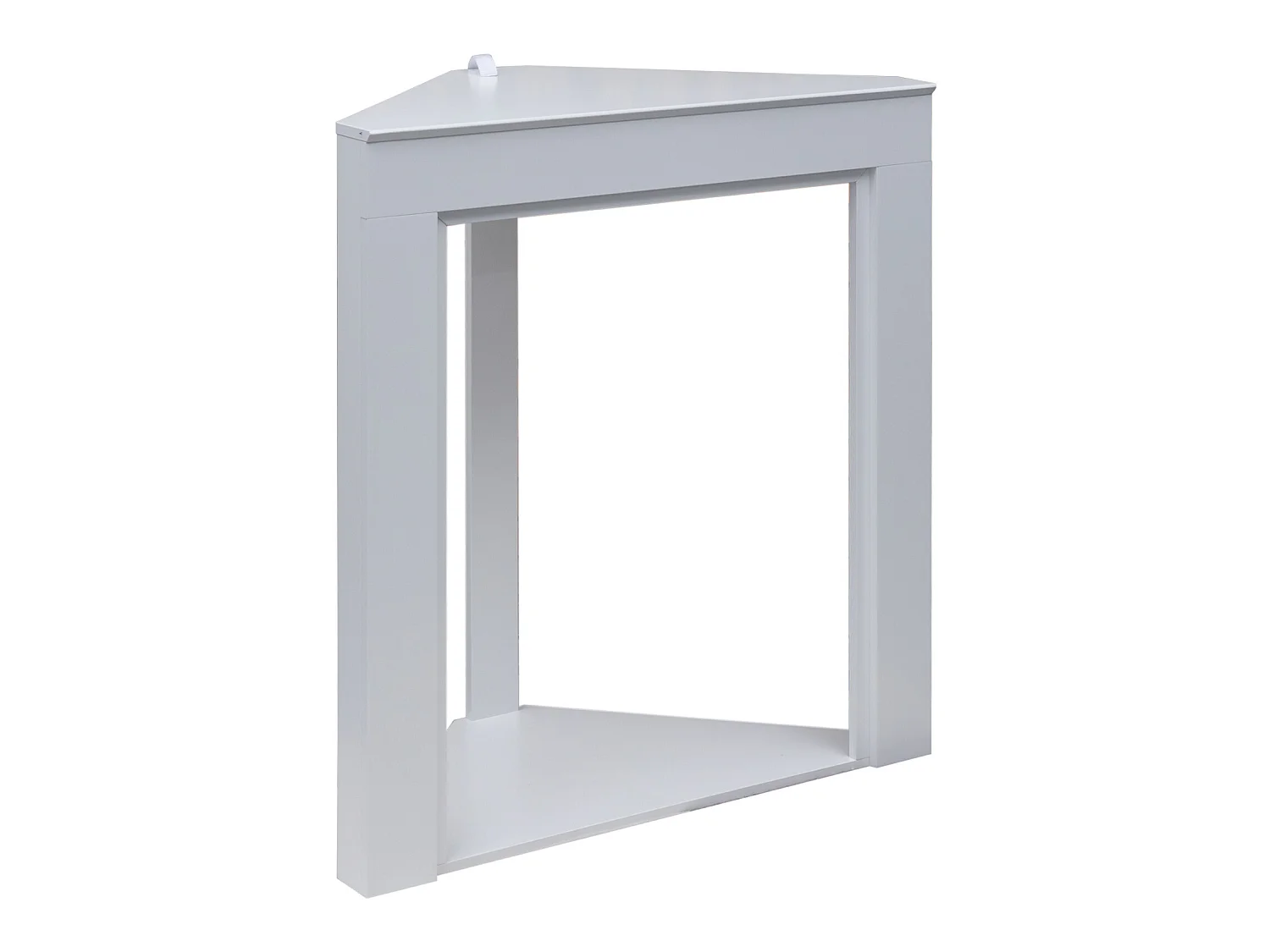 Marco decorativo para chimenea de esquina de madera blanca Clásico