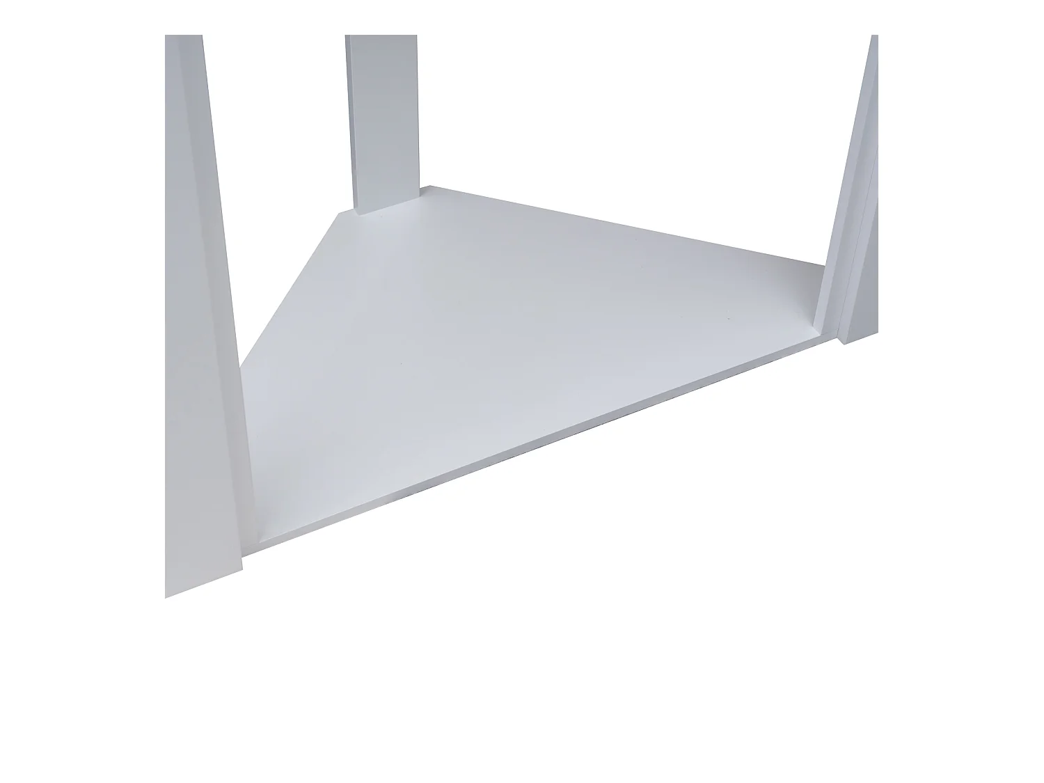 Marco decorativo para chimenea de esquina de madera blanca Clásico