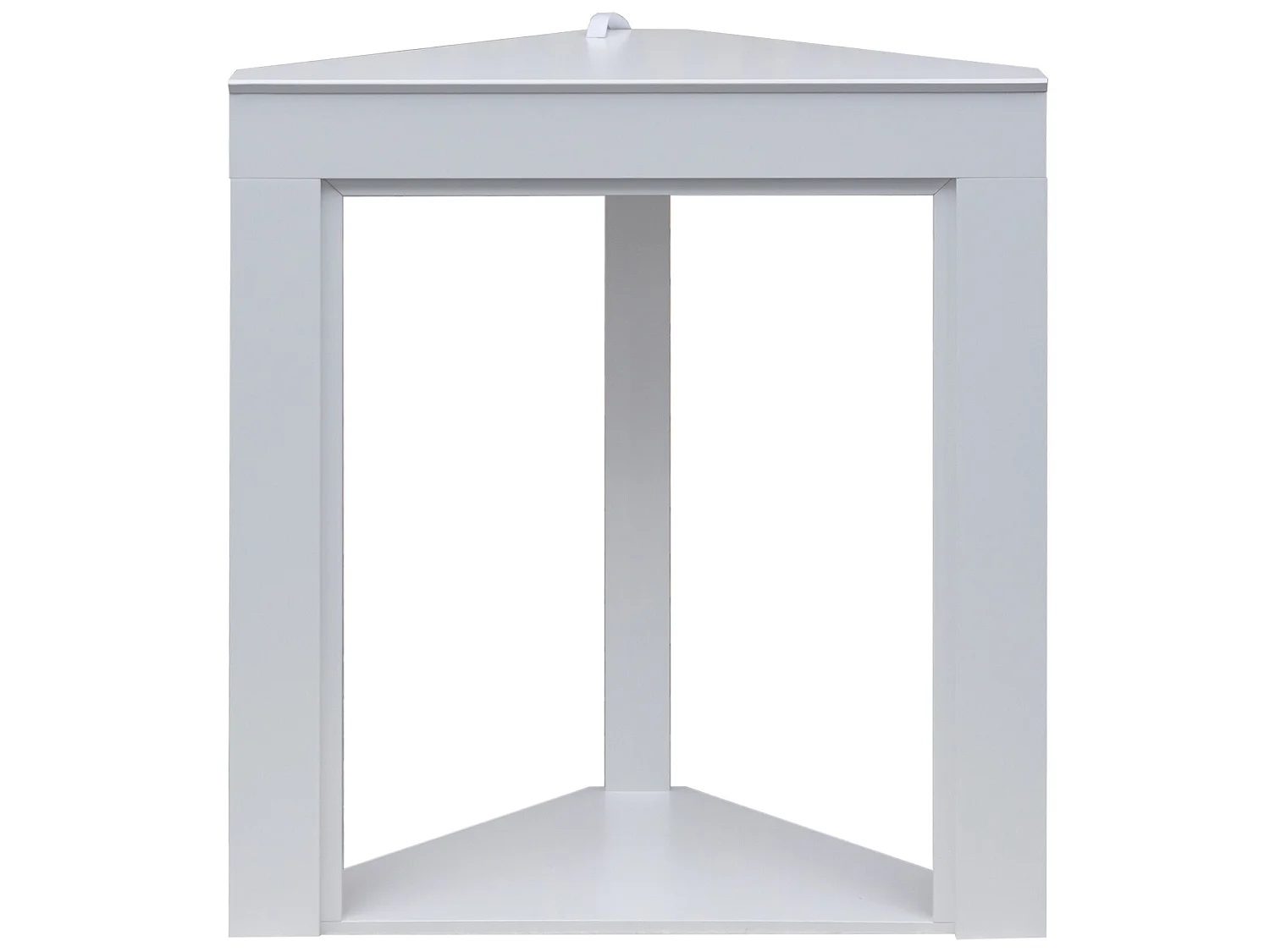 Caminetto decorativo Cornice per Camino ad angolo Angolare in Legno Bianco