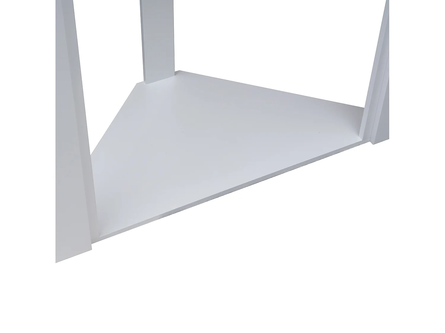 Caminetto decorativo Cornice per Camino ad angolo Angolare in Legno Bianco