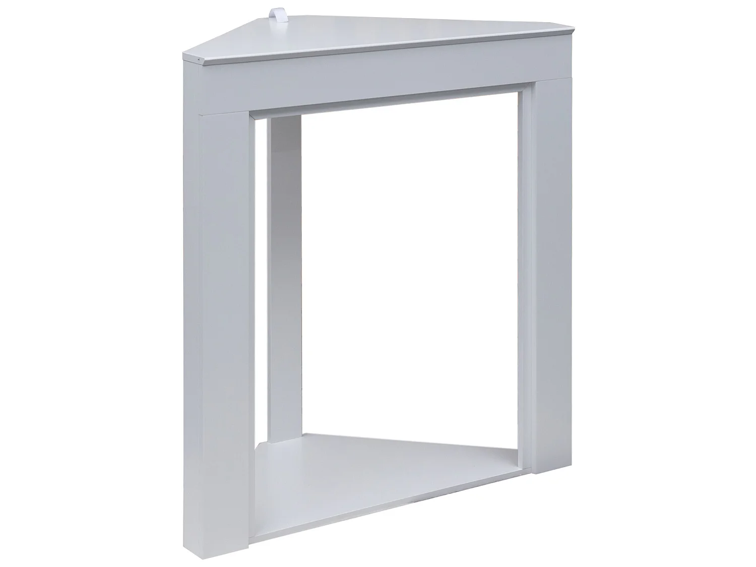 Marco decorativo para chimenea de esquina de madera blanca Clásico