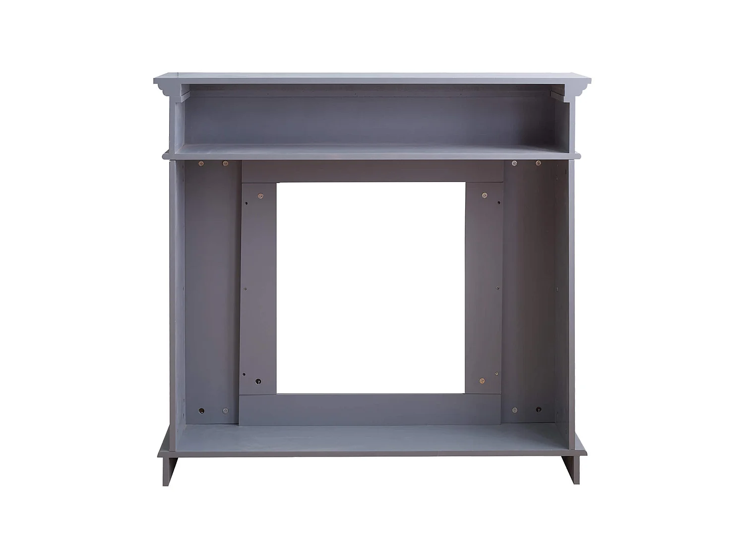 Cadre Décorative Cheminée Décoration Mdf Gris 100x109x26