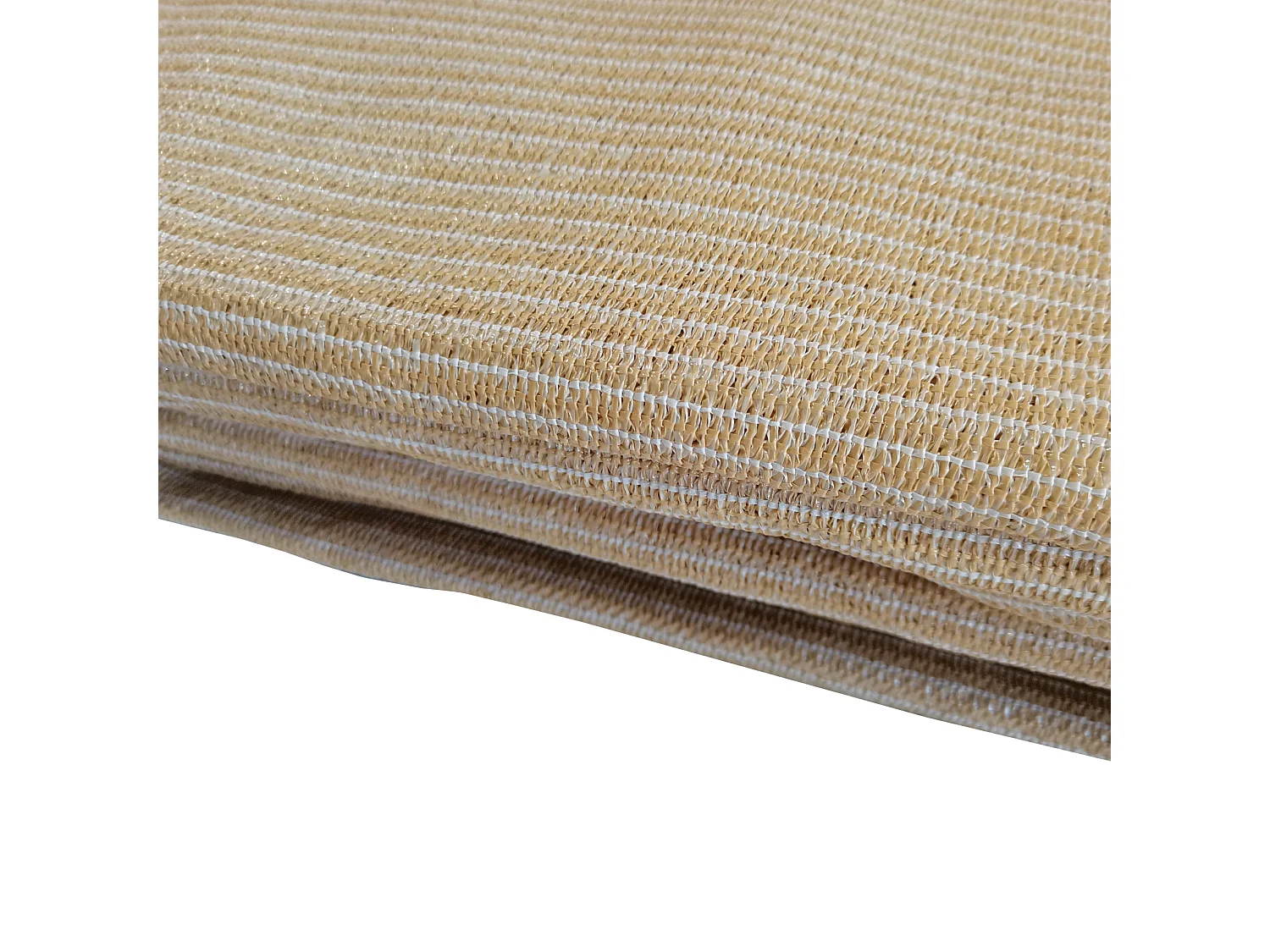 Tente Parasol Beige Polyéthylène Triangulaire Jardin 5x5x5