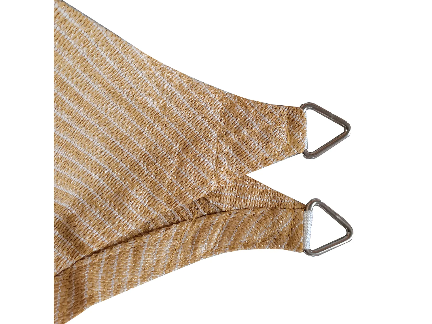 Voile d'Ombrage Beige Triangulaire Polyéthylène 3,6x3,6x3,6