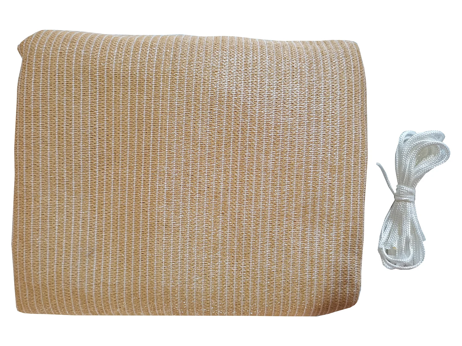 Rebecca Mobili Tenda Guarda-sol Quadrado Bege Polietileno Anti-UV 3x3