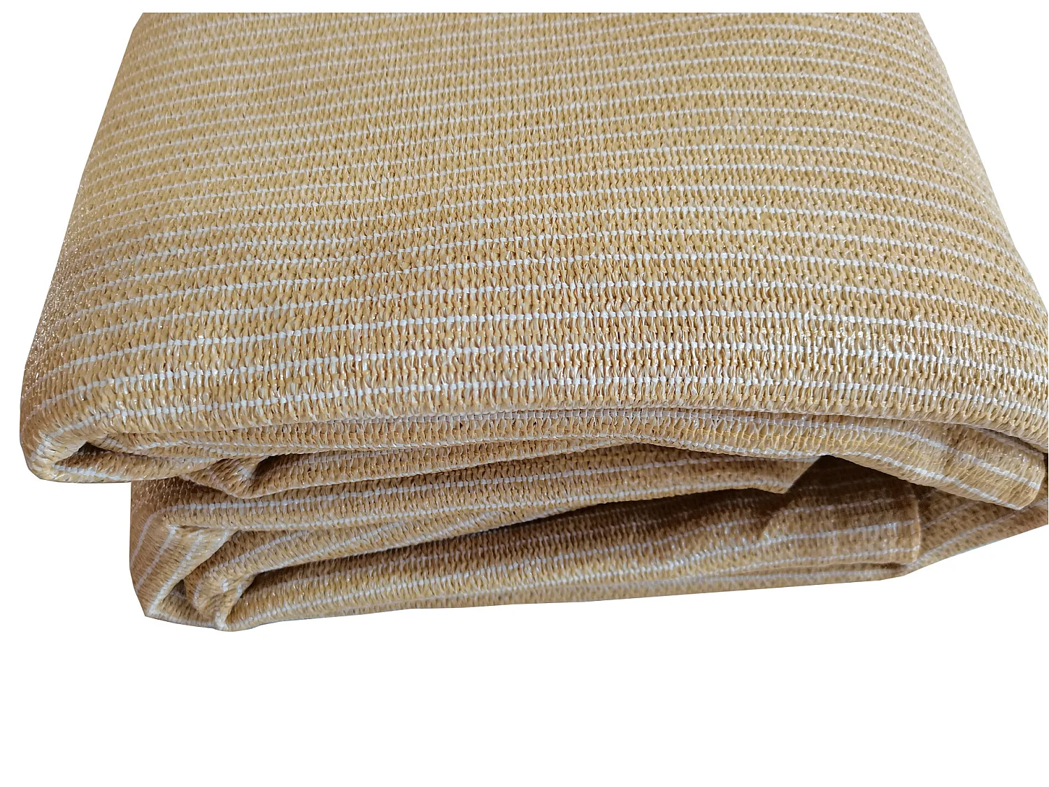 Parasol Voile d'Ombrage Carré Beige Polyéthylène Outdoor 3,6x3,6