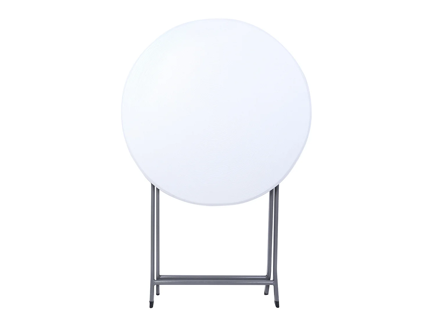 Table de Balcon Pliante Acier Plastique Blanc Gris Gain de Place