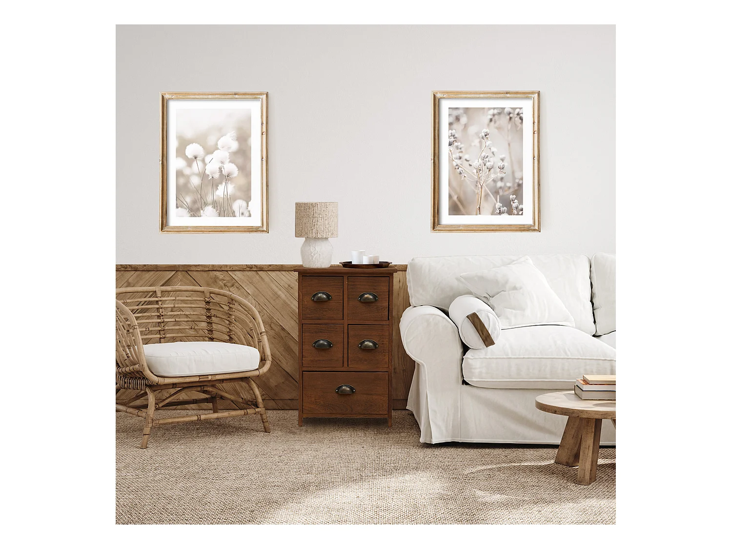 Comodini Mobile Bagno Cassettiera Marrone Retrò Vintage 66x40x30