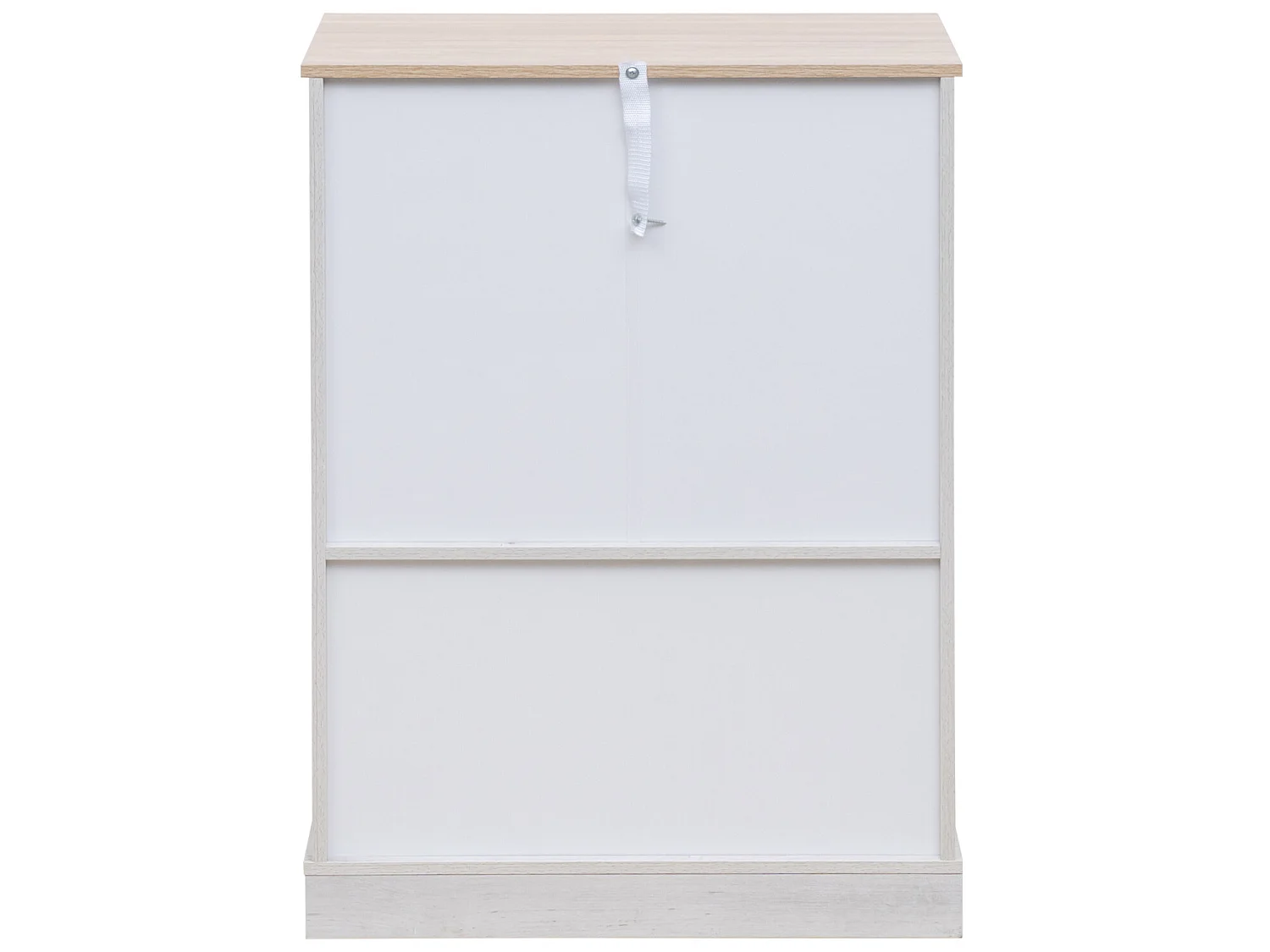 Armário Gabinete com 4 Gavetas 2 Portas em Madeira Cinzenta Bege Branca